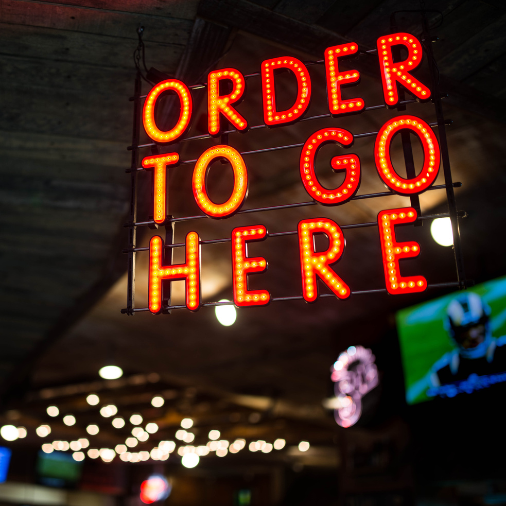 Order to go here